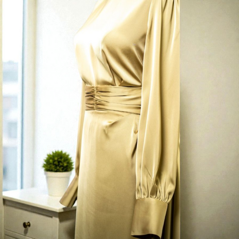 HQ Satin Dress Middle Belt