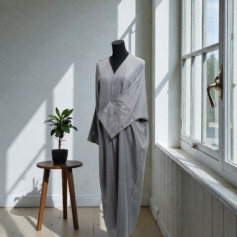 Linen Moon Open Abaya