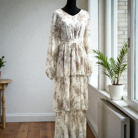 Crincled 3 Layers Dress