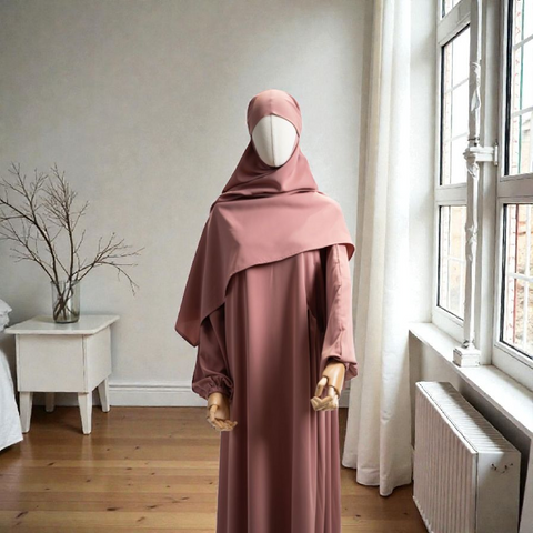 Crepe Khimar Abaya - Side Decoration