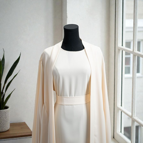 Crepe Open Abaya 3pcs