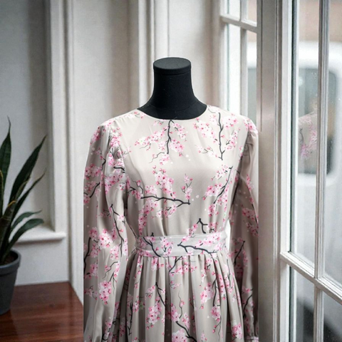 HQ Chiffon Floral Dress