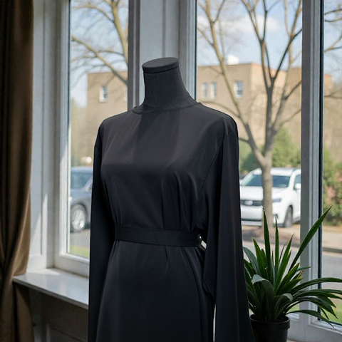 Plain Closed Crepe Abaya