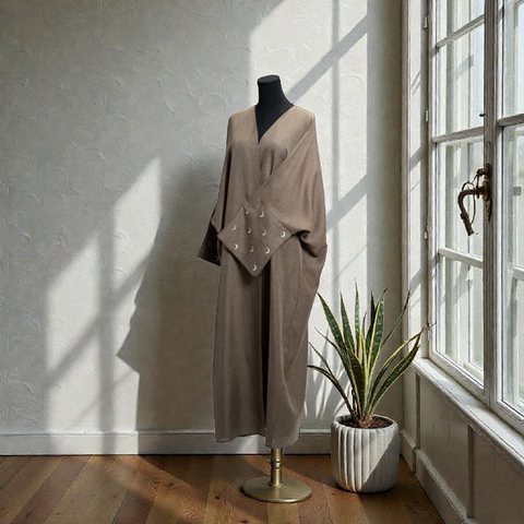 Linen Moon Open Abaya