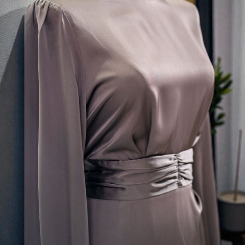 HQ Satin Dress Middle Belt