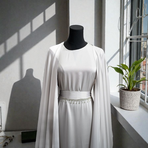 HQ Satin Abaya - 4pcs Bisht