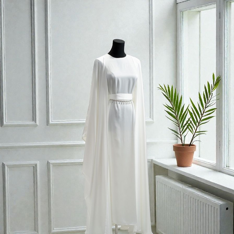 HQ Satin Abaya - 4pcs Bisht