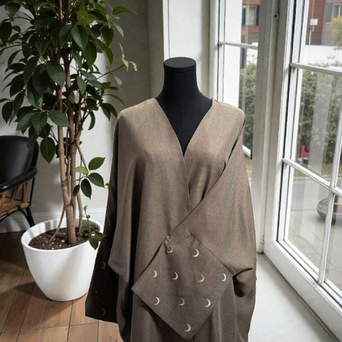 Linen Moon Open Abaya