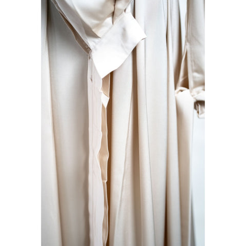 Satin Wrapped Cuff Dress