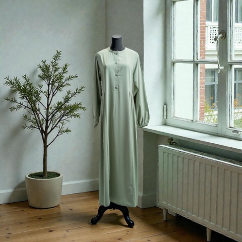 Crep Abaya - Middle Buttons