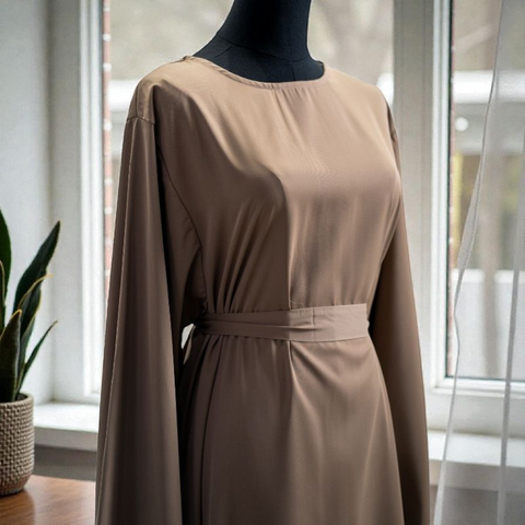 Plain Closed Crepe Abaya