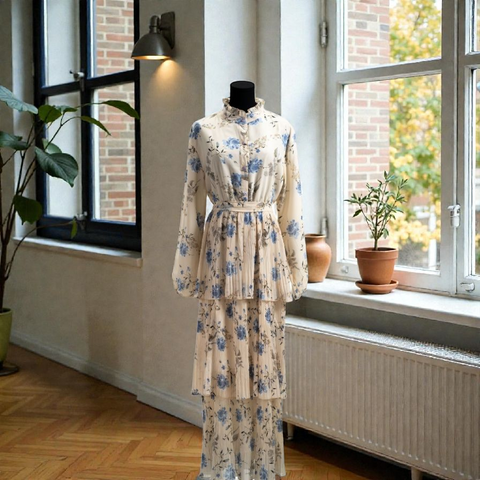 Crincled 3 Layers Dress