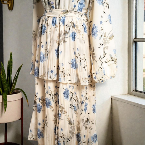 Crincled 3 Layers Dress
