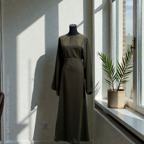 Plain Closed Crepe Abaya